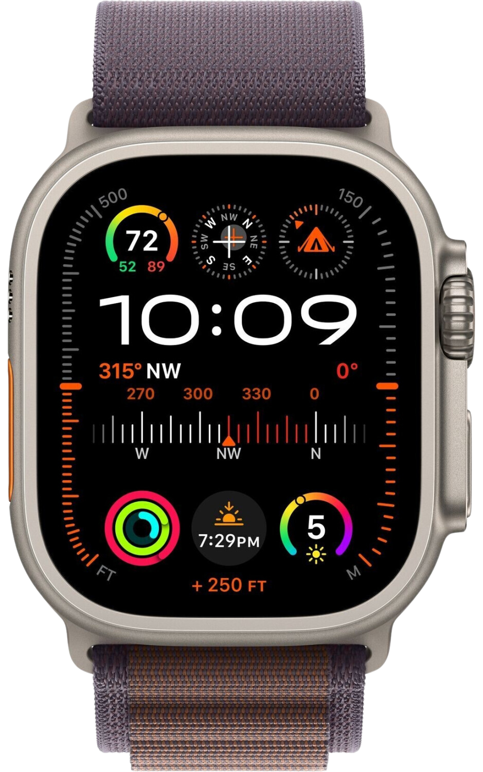 Apple Watch Ultra 2 Titan 49mm Alpine Loop Indigo Medium