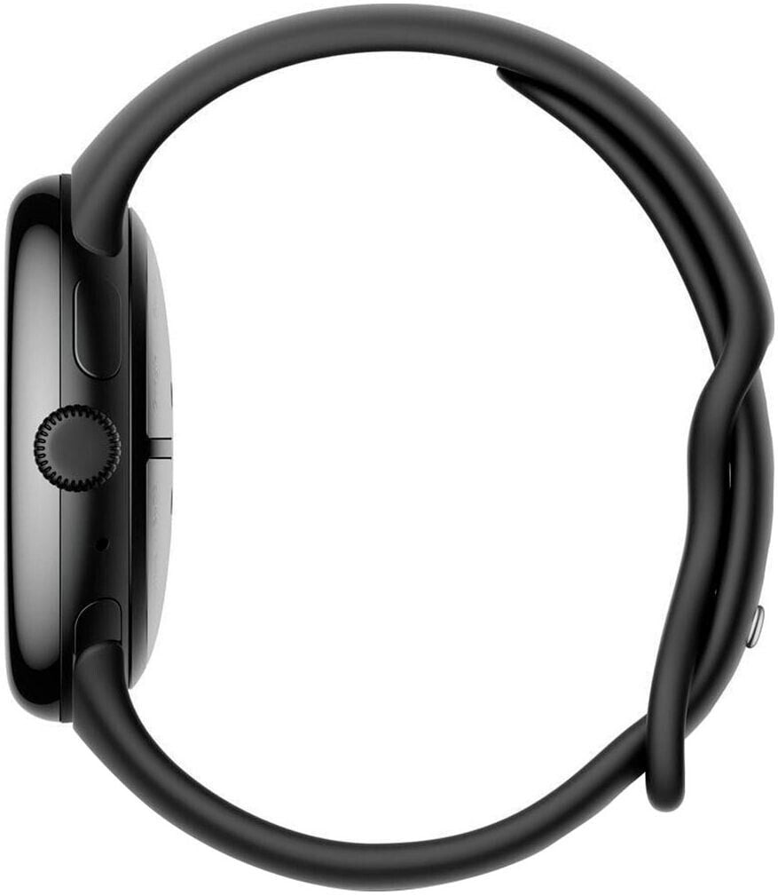 Google Pixel Watch 3 (2024) – 45mm Matte Black mit Obsidian Sportarmband